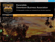 Tablet Screenshot of downtownescondido.com